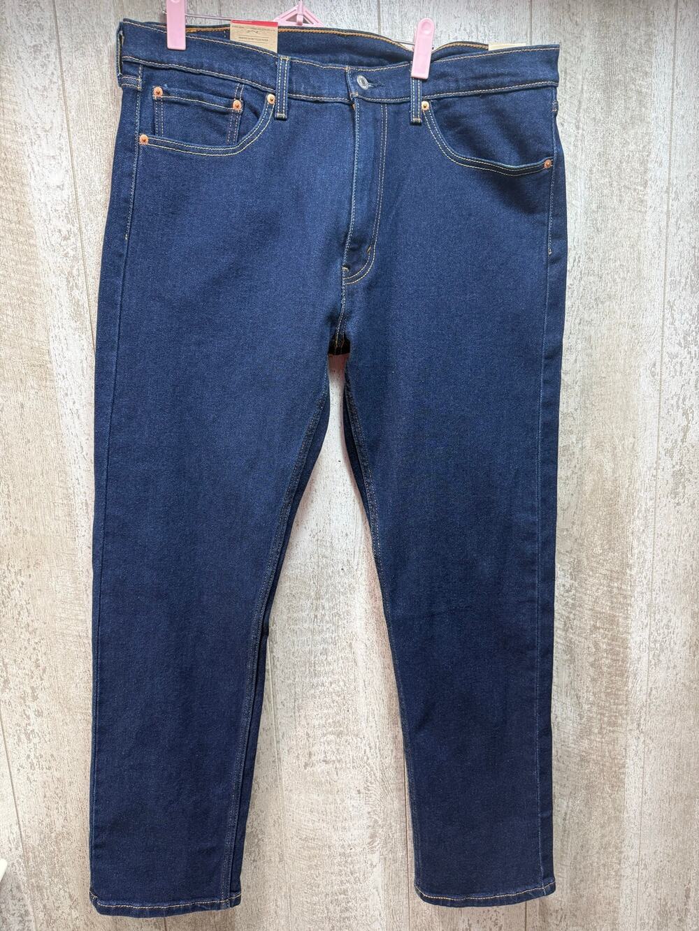 Levi’s 502 Taper Men’s Jeans 36x32 NWT Dark Wash Stretch Denim Blue